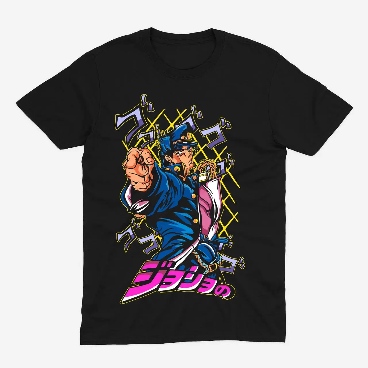 Футболка JoJo's Bizarre Adventure — Джотаро — Чорний