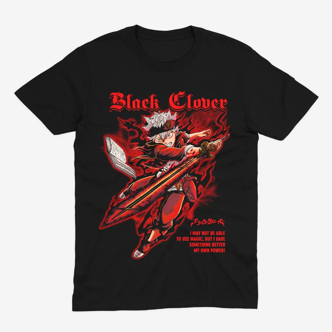 Футболка Black Clover — Аста — Чорний