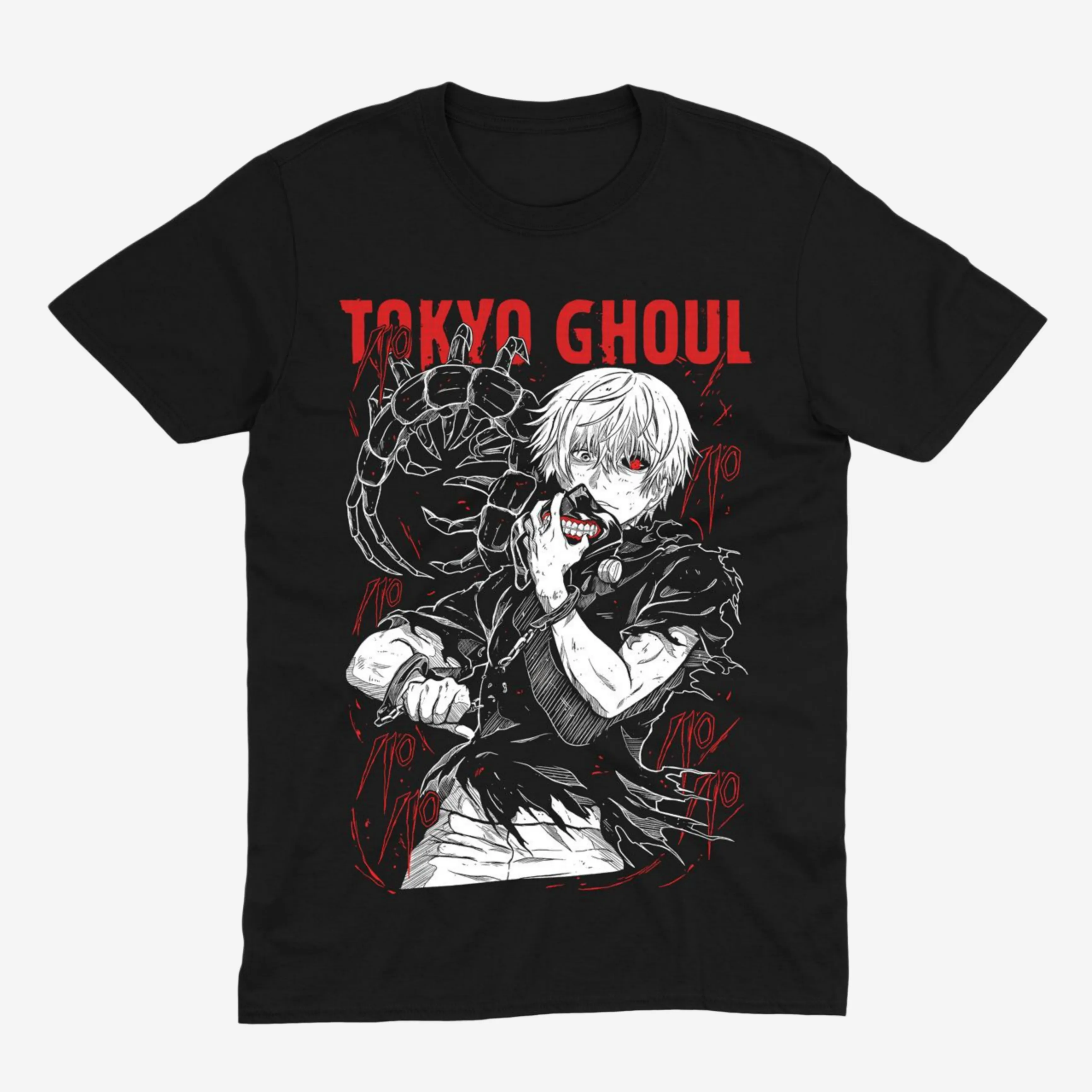 Футболка Tokyo Ghoul — Канекі Кагуне — Чорний