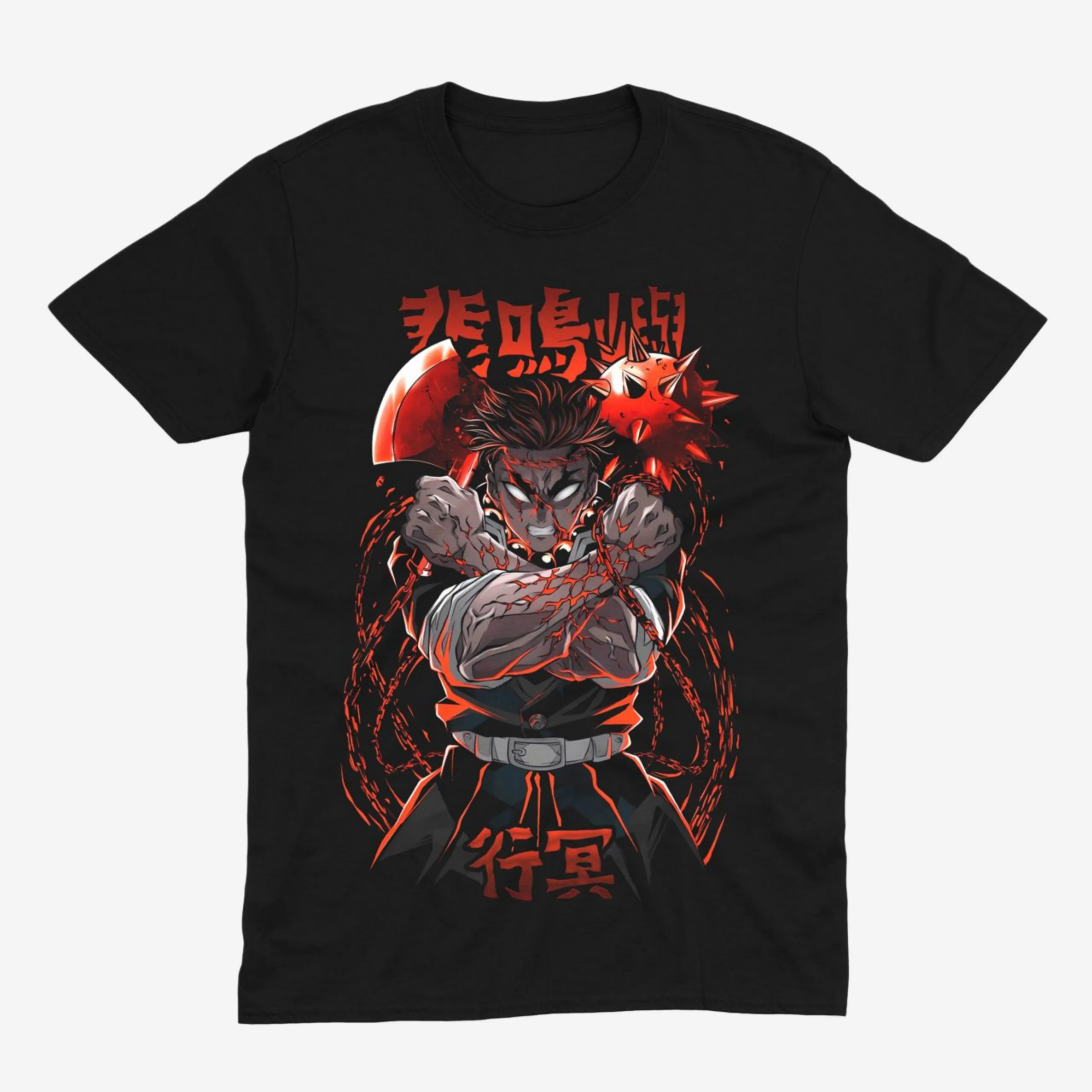 Футболка Demon Slayer — Ґьомей — Чорний